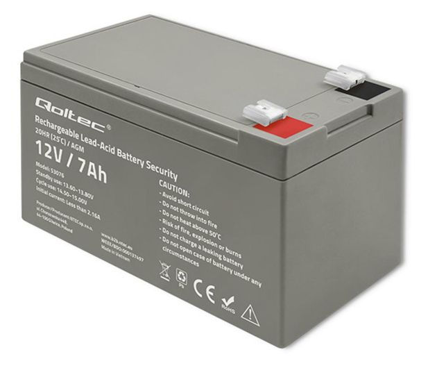 Qoltec Akumulator AGM 12V 7Ah - 1238932 - zdjęcie 3